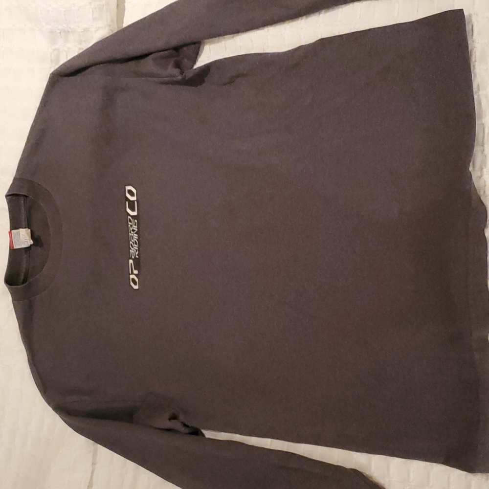Adult Size Large Op Co Board Riding Long Sleeve Dark Gray Jersey